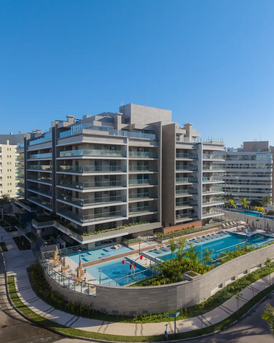Fachada do Edifício Bossanova, Módulo 07, Riviera de São Lourenço, Bertioga