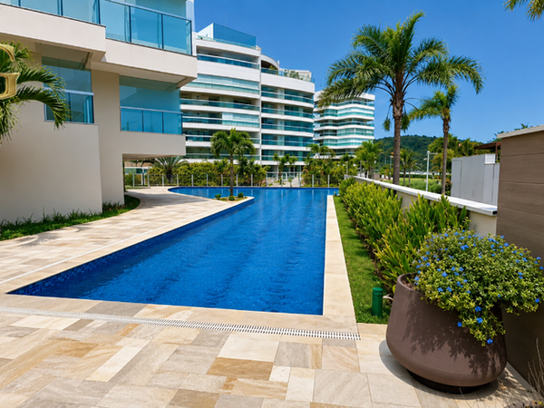 Área de lazer do Edifício Miramar, Módulo 07, Riviera de São Lourenço — foto 1