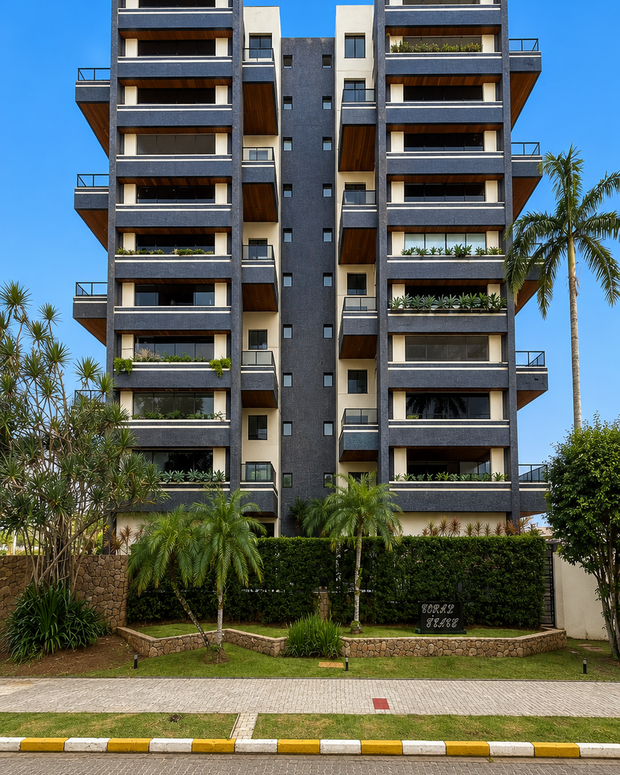 Fachada do Edifício Coral Beach, Módulo 03, Riviera de São Lourenço, Bertioga