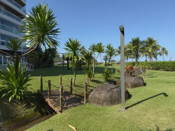 Jardim compartilhado (PI) do Módulo 07 da Riviera de São Lourenço, usado pelo Edifício Eco Beach