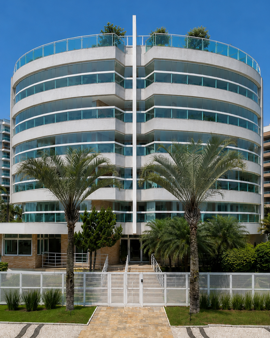 Fachada do Edifício Viareggio, Módulo 02, Riviera de São Lourenço, Bertioga