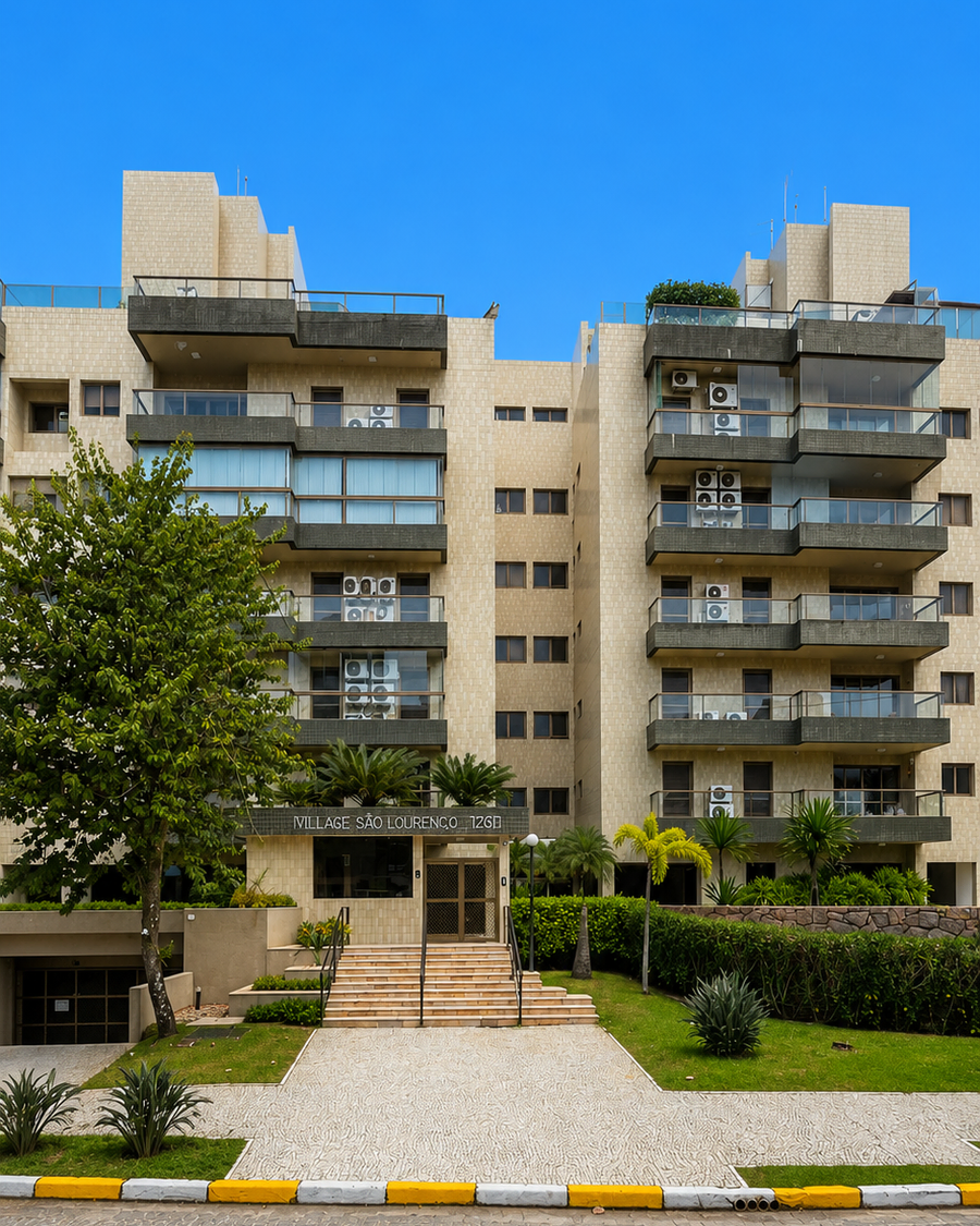 Fachada do Edifício Villagio São Lourenço, Módulo 04, Riviera de São Lourenço, Bertioga