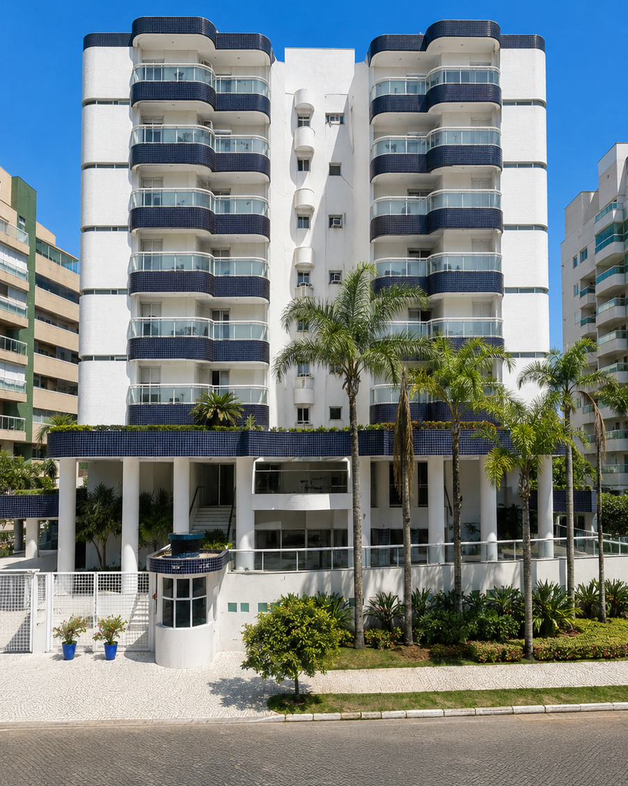 Fachada do Edifício Ilha de Rodes, Módulo 02, Riviera de São Lourenço, Bertioga