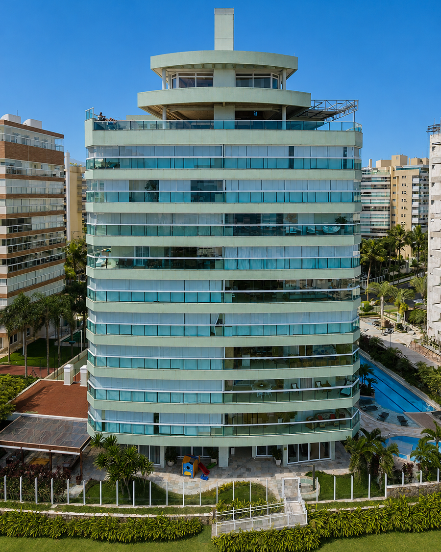 Fachada do Edifício Casa Grande, Módulo 08, Riviera de São Lourenço, Bertioga