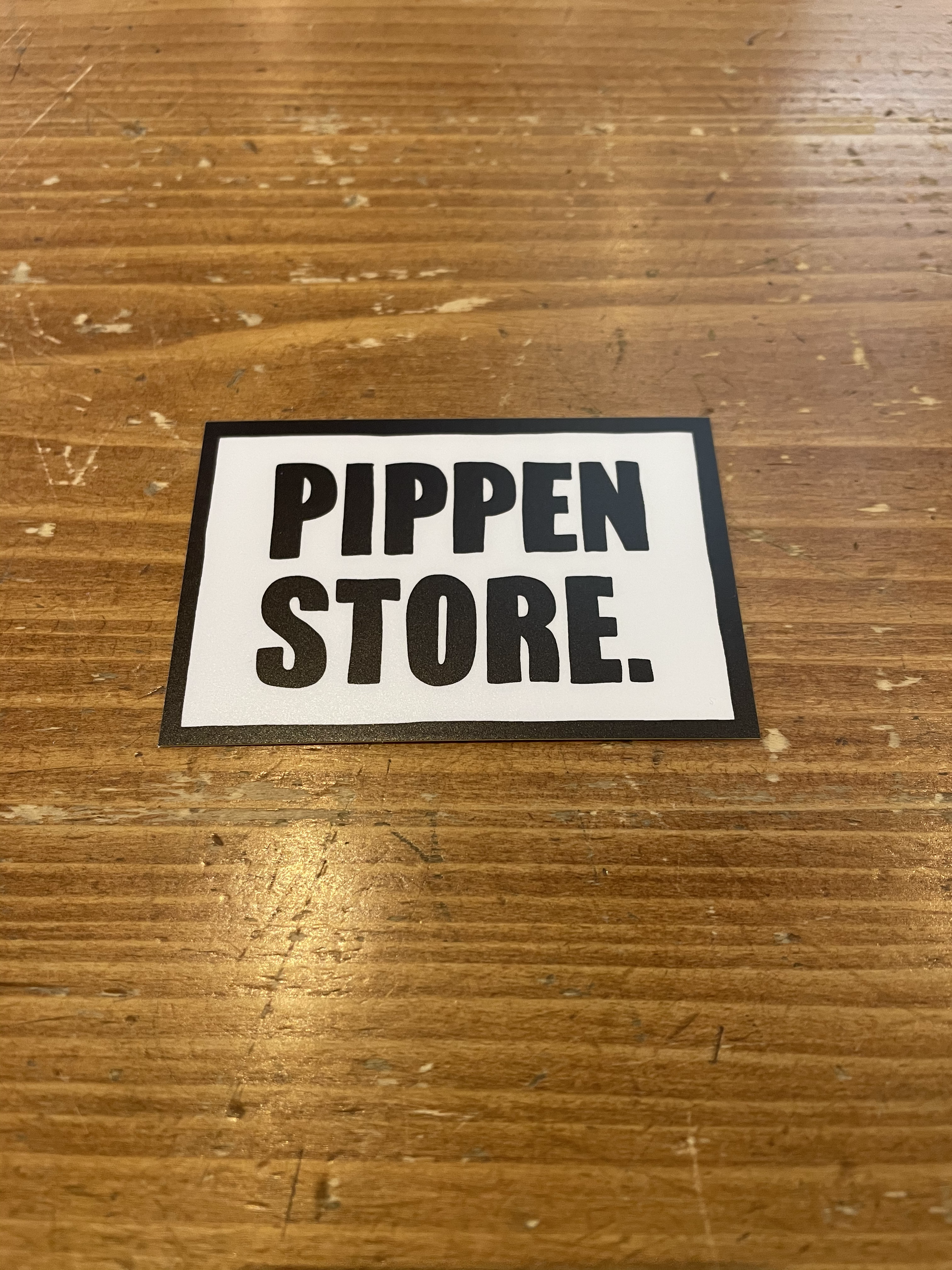 PIPPEN STORE. box logo stickers