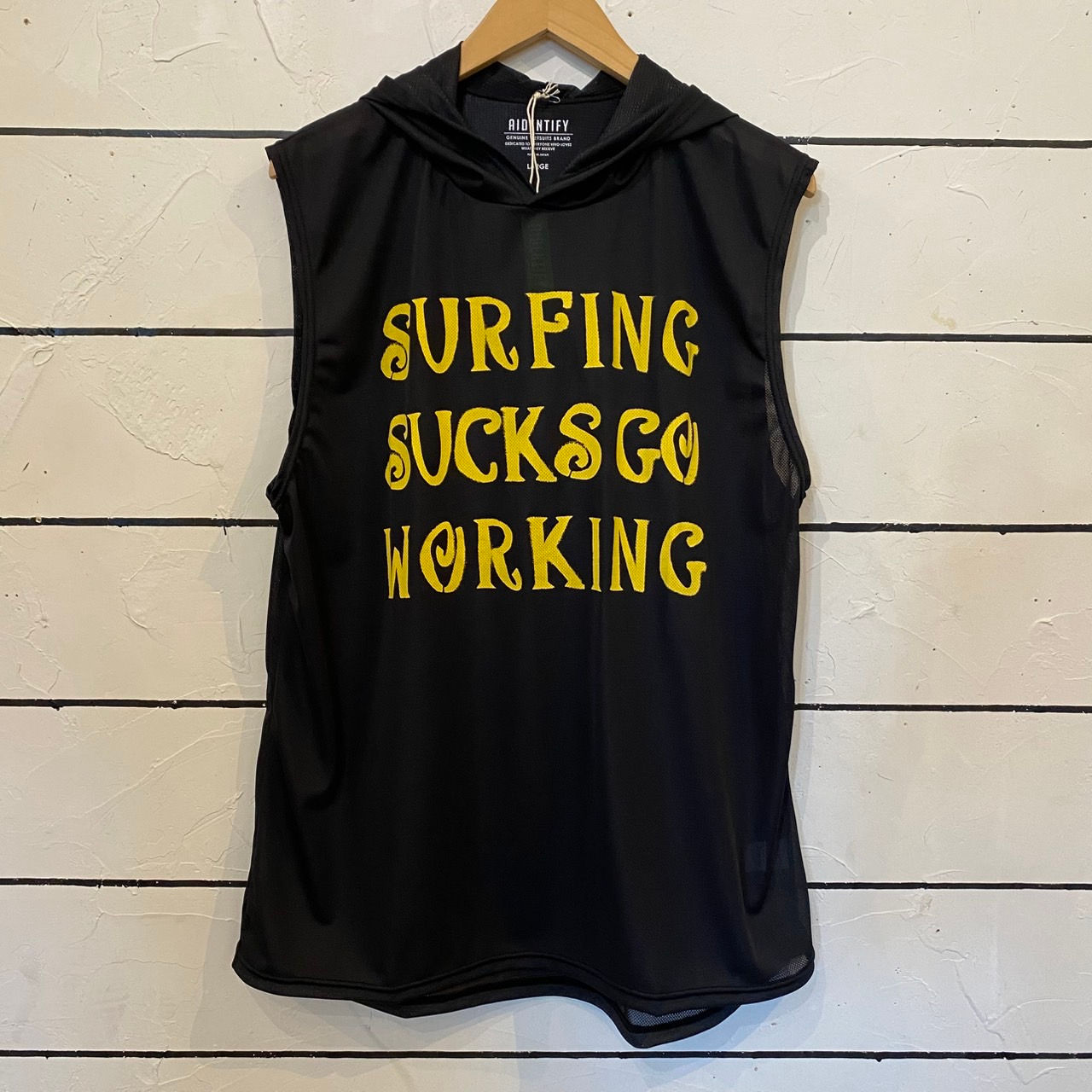 AIDENTIFY SUNGUARD TEE SLEEVELESS/ MESSEAGE