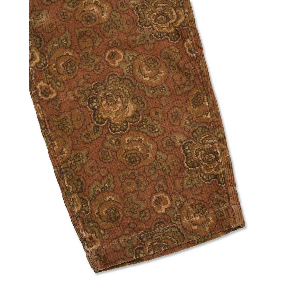 CAPTAINS HELM #PAISLEY CORDUROY PANTS | pippenstore