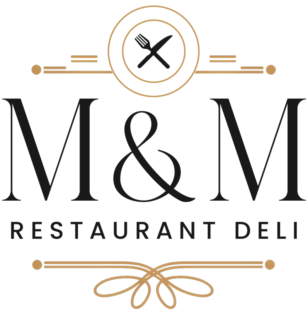 m&m restaurant deli logo