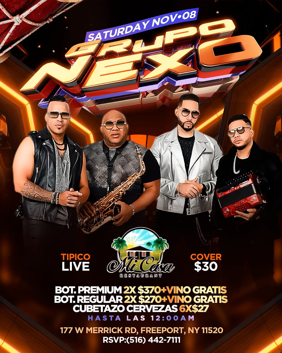 Grupo Nexo EN VIVO en Mi Casa Restaurant 🔥