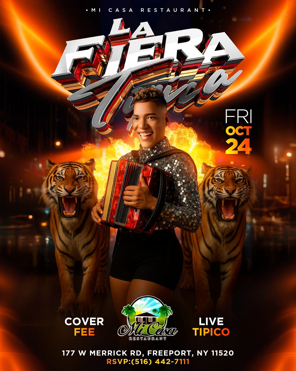 ¡Mi Casa Restaurant te trae a La Fiera Típica en Vivo! 🐯🎶