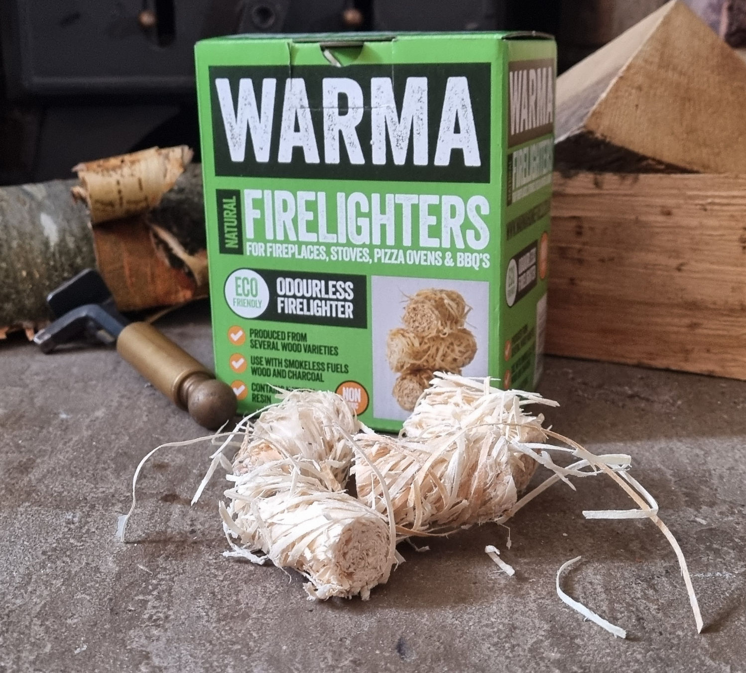 Calora® Warmer Wood Wool Lighters -Handy Box