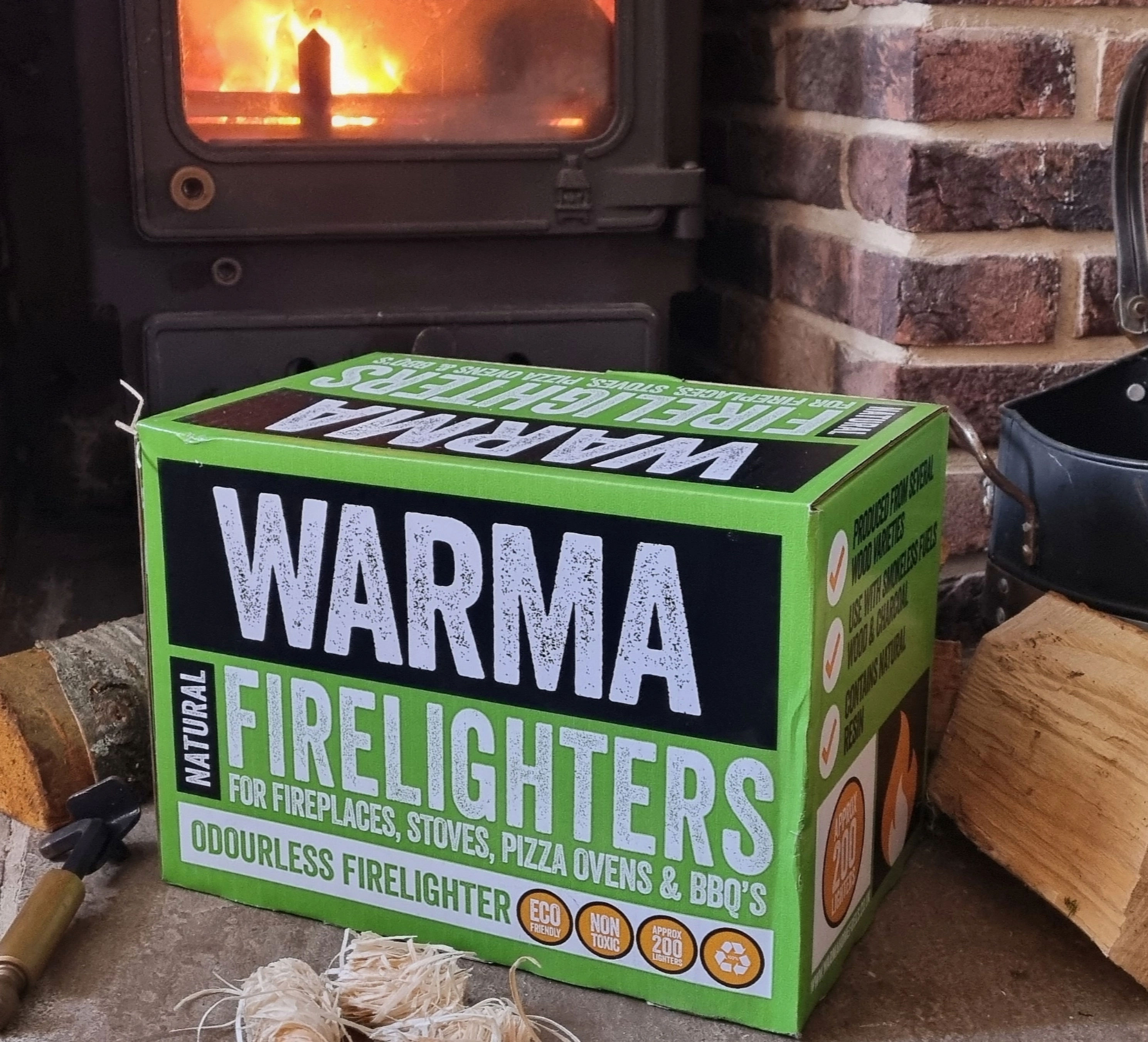 Calora® Warmer Wood Wool Lighters 200 Bulk Box