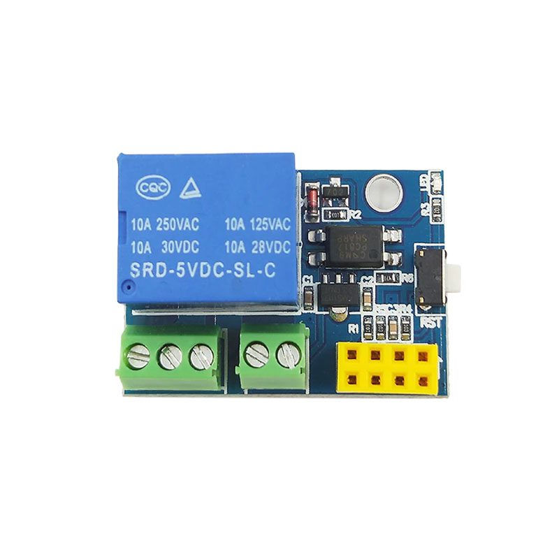 Miniatura: Módulo Interfaz para ESP8266 Con relevador vista frontal