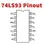 Miniatura: Pines de conexion de 74LS93