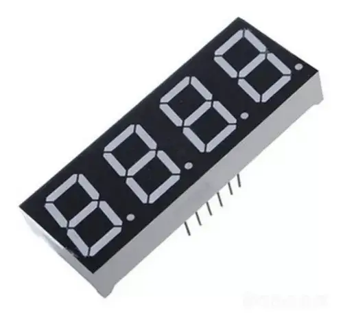 Display de 7 segmentos con 4 dígitos 