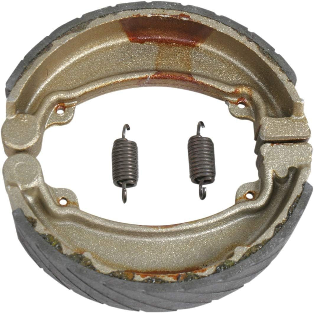 EBC 310G grooved brake shoes pair with multiple angled grooves for water and debris evacuation