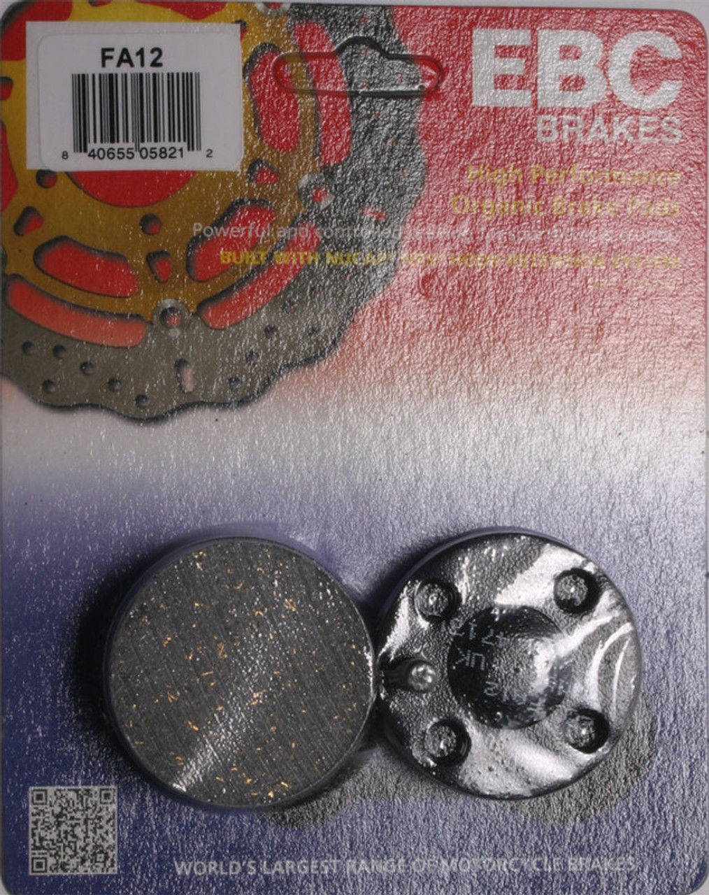 EBC FA12 organic aramid brake pads for vintage Honda motorcycles