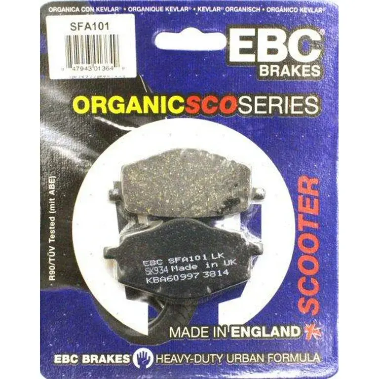 EBC SFA101 organic scooter disc brake pads for Yamaha Vino and YSR scooters