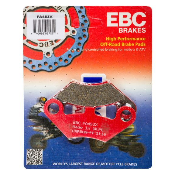EBC FA453X X-Series carbon disc brake pad pair for off-road and ATV motorcycles