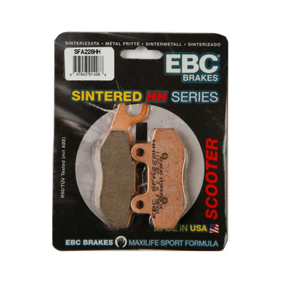 EBC SFA228HH Double-H sintered scooter disc brake pads – high performance maxi-scooter replacement for Honda, Yamaha, Suzuki,
