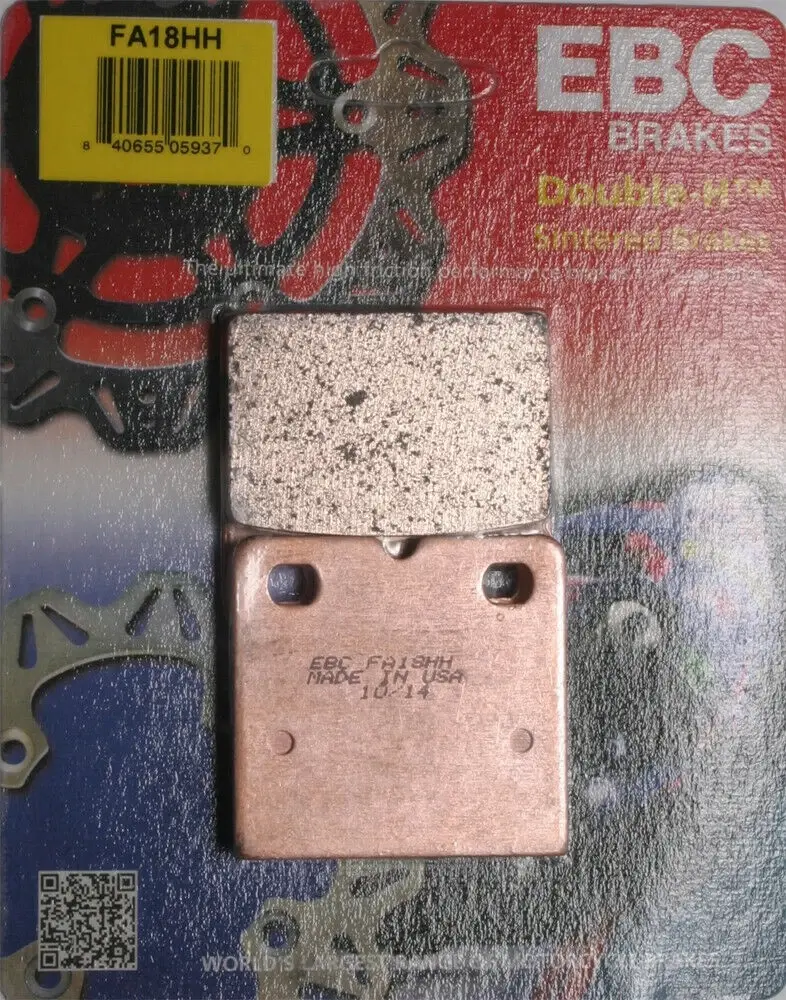 EBC FA18HH Double-H sintered front brake pads for vintage Honda motorcycles