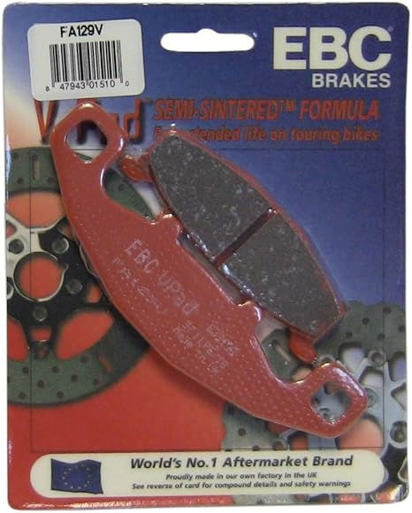 EBC FA129V Semi-Sintered V disc brake pads front replacement for Honda ATV and ATC