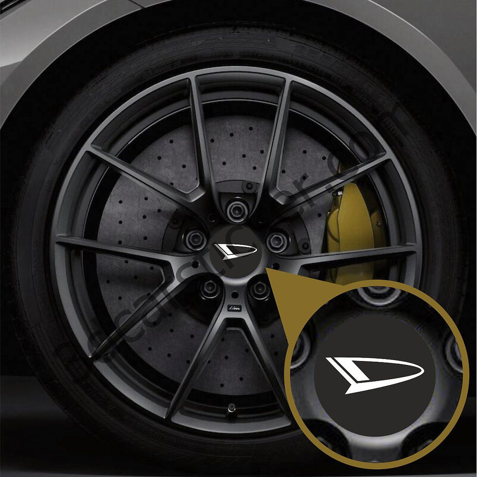 Daihatsu Black Car Wheel Rim Tire Center Hubcap Sticker Decal Cover Emblem Logo