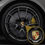 Thumbnail: Porsche Black Car Wheel Rim Tire Center Hubcap Sticker Decal Cover Emblem Logo
