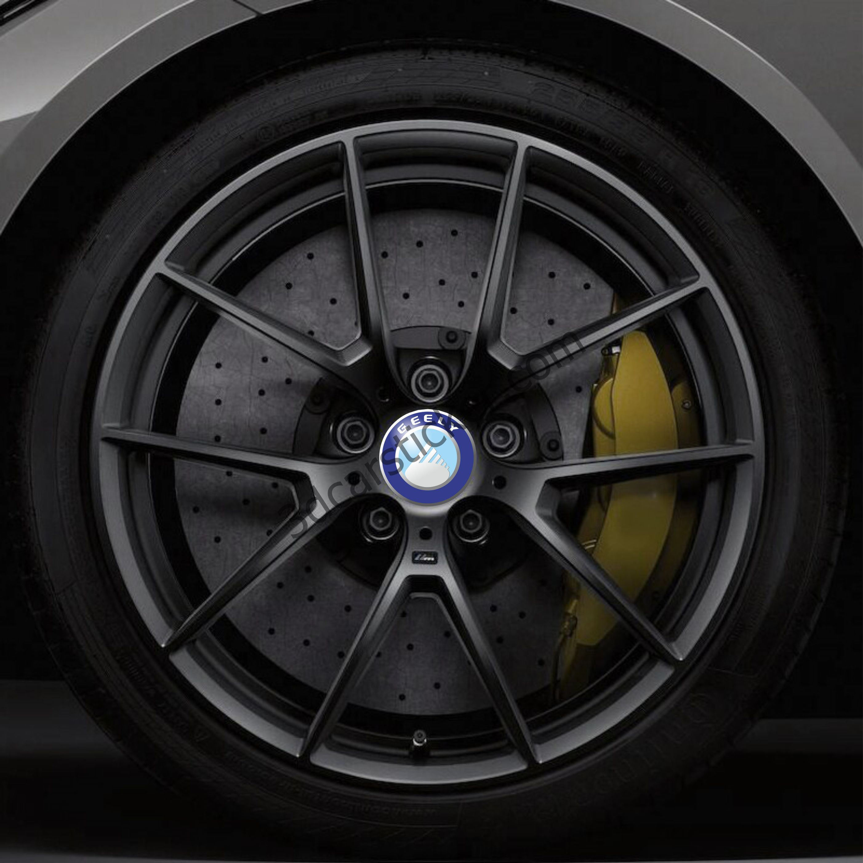 Geely Blue Car Wheel Rim Tire Center Hubcap Sticker Decal Cover Emblem Logo