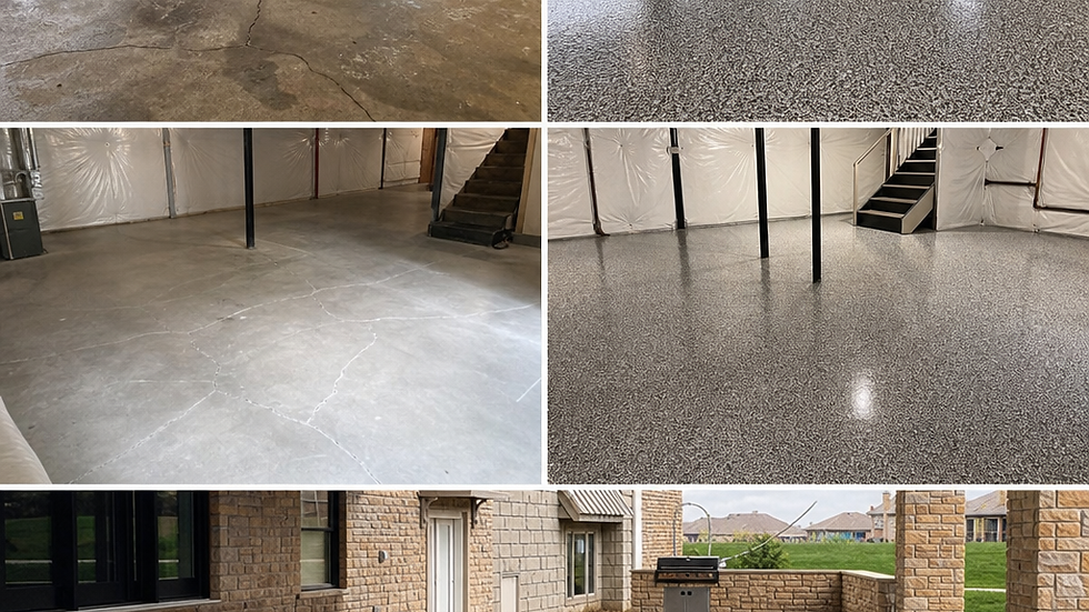 epoxy floor contractors Omaha installing a durable concrete coating