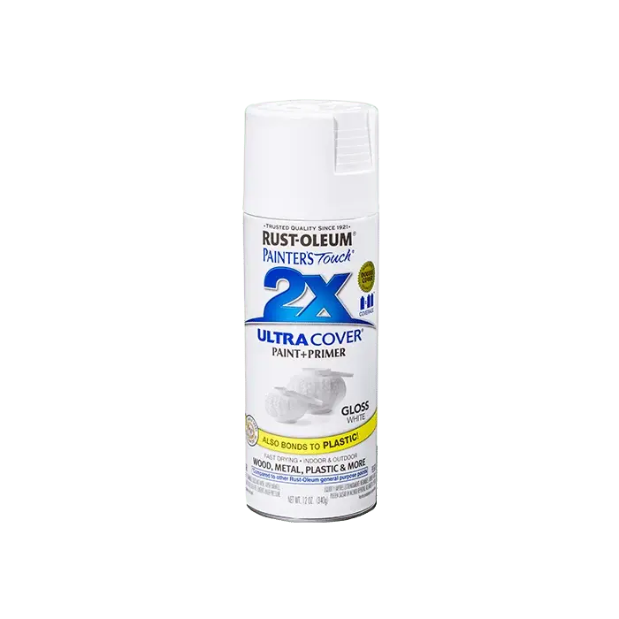 ספריי צבע 2X לבן מבריק