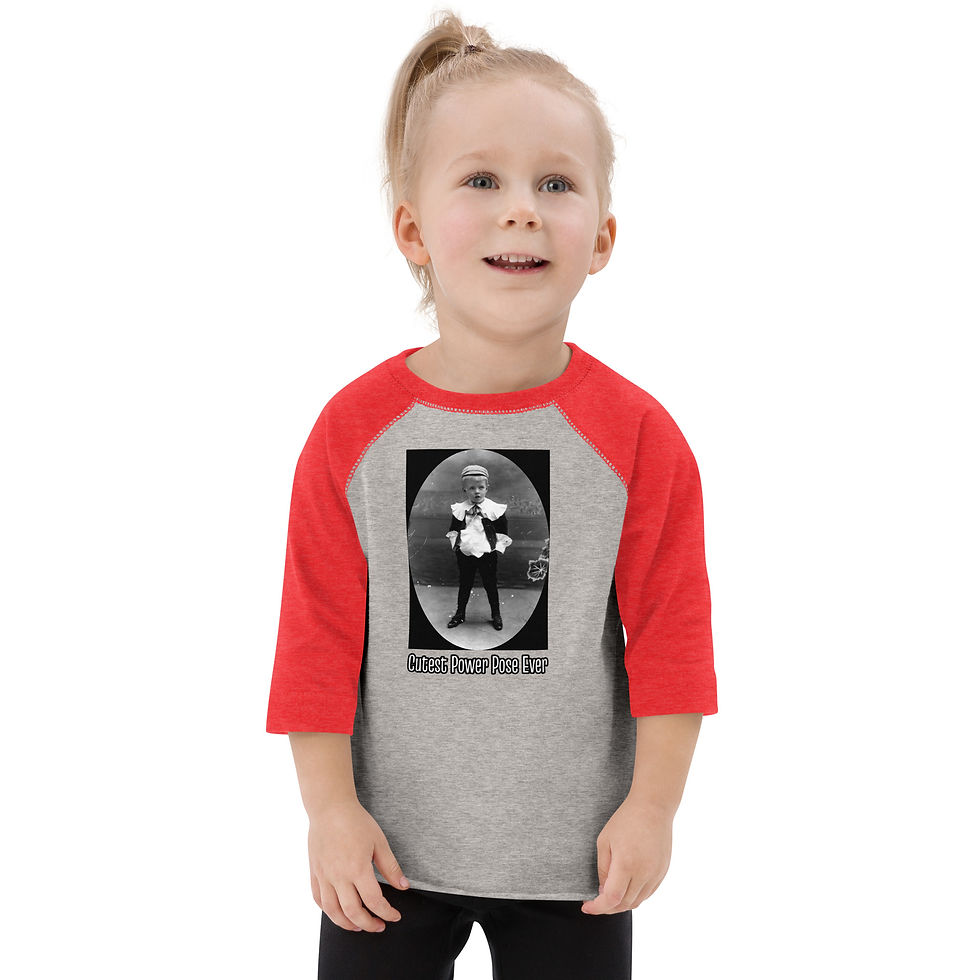 Thumbnail: Cutest Power Pose Ever Baseball Shirt – Kids