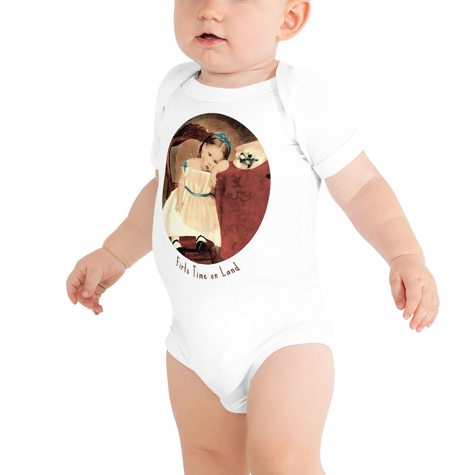 Thumbnail: First Time on Land Short Sleeve Onesie 