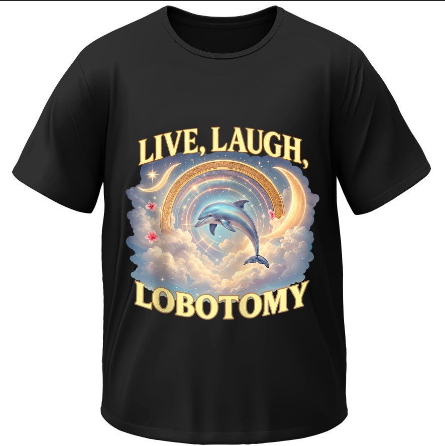 T-shirt Meme Dolphin Sky Italian Brainrot AI Memes