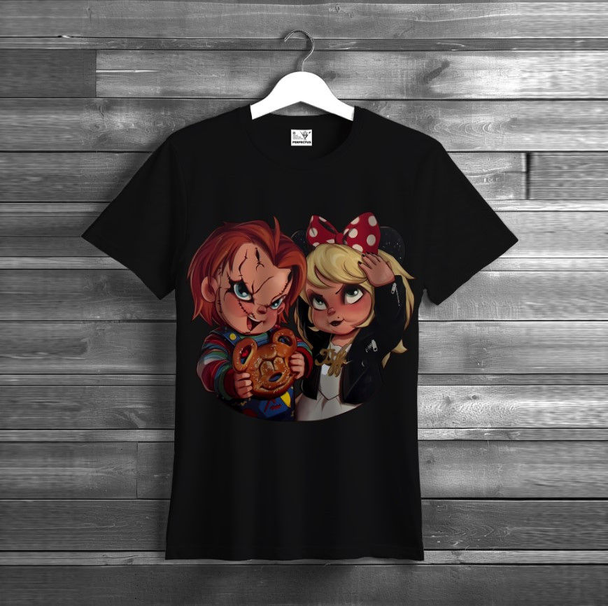 T-shirt Chucky doll horror Halloween art girlfriend