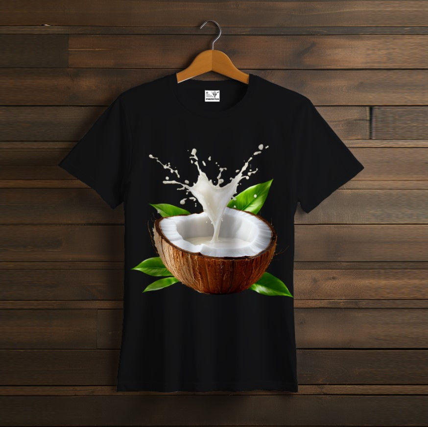 T-shirt Coconut leaves milk