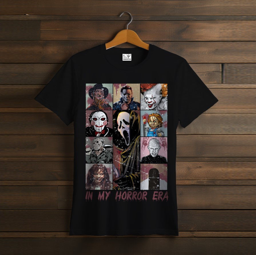 T-shirt Characters horror friends film Halloween art