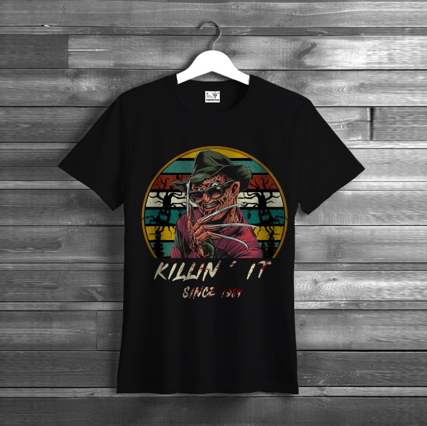 T-shirt Freddy Krueger horror Halloween 152