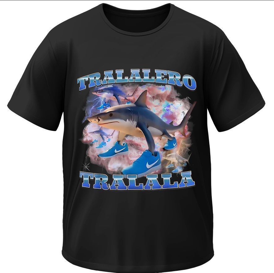 T-shirt Meme Tralalelo Tralala Italian Brainrot AI Memes 2