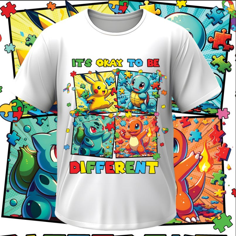 T-shirt Autism autistic Pokémon puzzle
