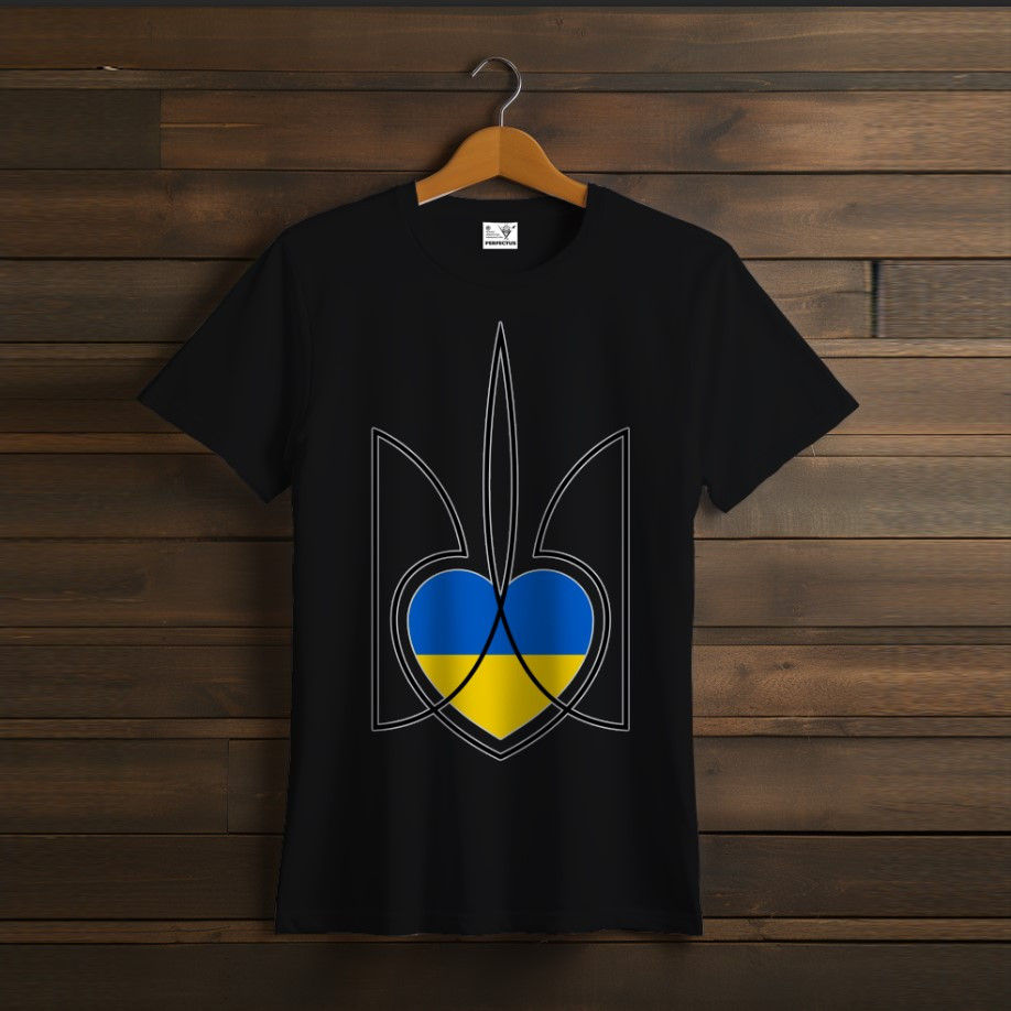 T-shirt Ukraine coat of arms heart