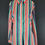 Thumbnail: Vintage Colorful Striped Long Sleeve Button Down Top View Two
