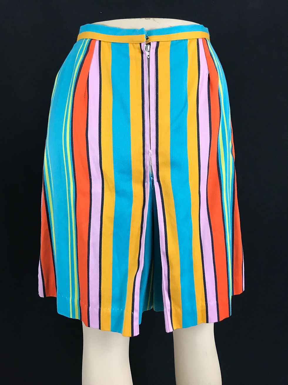 Thumbnail: Multicolored Striped High Waist Skort View 5