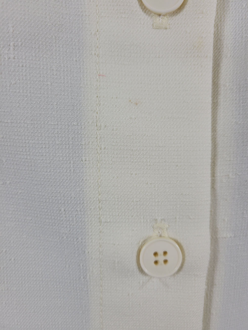 Thumbnail: Vintage Cream Button Front Skirt View Six