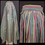 Thumbnail: Vintage Striped Pleated Midi Skirt View Nine