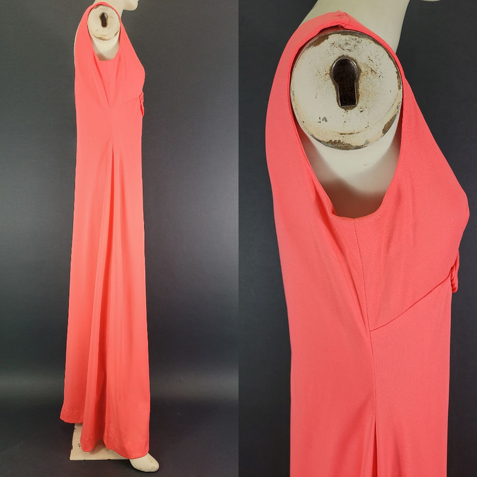 Thumbnail: Coral Embellished Sleeveless Maxi Dress View 11