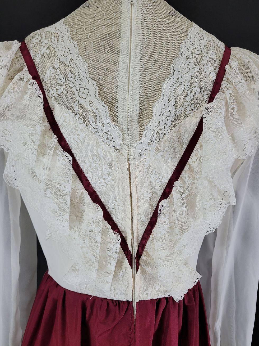 Thumbnail: Vintage Victorian Style Long Sleeve Dress View Thirteen