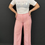 Thumbnail: Vintage Pink And White Gingham Wide Leg Pants View 1