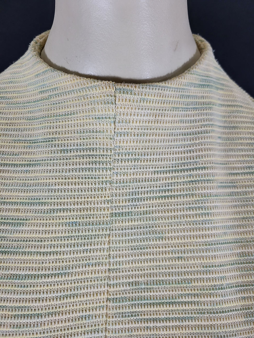 Thumbnail: Vintage Long Sleeve A-Line Knit Dress View Four