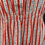 Thumbnail: Vintage Red And White Striped Floral Sundress View Five